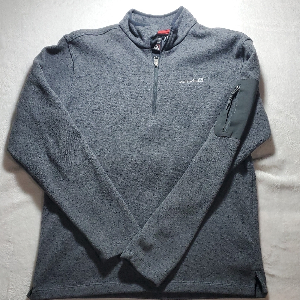 Avalanche Charcoal Quarter-Zip Fleece Medium